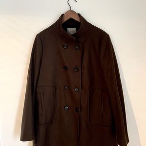 🍁Zara beautiful🍁 wool Chocolate brown coat.